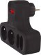 Maclean Gniazdko prądowe , Poczwórne z wyłącznikiem, nóżką stabilizującą, Typu E, 2x2,5A, 2x16A, E/B (MCE224) 2