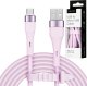 Kabel USB Kruger&Matz USB-A - microUSB 1 m Różowy (KM1270-1P) 5