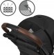 Wózek Kidwell Wózek spacerowy COLMER JET BLACK kidwell 3
