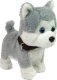 LeanToys Pluszowy Piesek Husky Interaktywny Edukacyjny Smycz Piosenki Chodzi 2