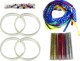 LeanToys Zestaw Do Robienia Bransoletek DIY Brokat Wstążki 2