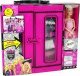 LeanToys Lalka z Garderobą Sukienki Dodatki Dla Lalek Szafa Na Ubranka Walizka 3