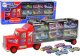 LeanToys Zestaw Ciężarówka Transportowa Auta Wyścigowe 12szt. 1