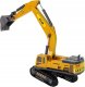 LeanToys Pojazd Budowlany Koparka Gąsienica 1:55 Żółty 2