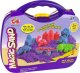 LeanToys Magiczny Piasek Kinetyczny W Walizce Foremki Dinozaury 3