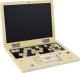 LeanToys Tablica Drewniana Laptop Kreda 2