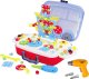 LeanToys Zestaw DIY Warsztat Walizka Autobus Wkrętarka Na Baterie 2