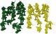 LeanToys Zestaw Żołnierzyków Militarny 51 Elementów Zielony 2