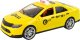 LeanToys Auto Taxi Pojazd 1:14 Światła Dźwięki Żółte 1