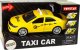 LeanToys Auto Taxi Pojazd 1:14 Światła Dźwięki Żółte 2