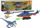 LeanToys Helikopter Śmigłowiec Park Dinozaurów Zestaw Niebieski Dino Park 1