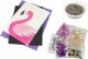 LeanToys Kreatywny Zestaw DIY Cekiny Szpilki Ramka Flaming 1
