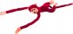 LeanToys Maskotka Pluszowa Małpka z Dźwiękiem Czerwona 60 cm 1