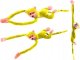 LeanToys Maskotka Pluszowa Małpka z Dźwiękiem Żółta 80 cm 1