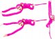 LeanToys Maskotka Pluszowa Małpka z Dzieckiem Ciemno Różowa z Dźwiękiem 70 cm 1