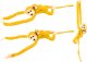 LeanToys Maskotka Pluszowa Małpka z Dzieckiem Żółta 70 cm 2