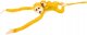 LeanToys Maskotka Pluszowa Małpka z Dzieckiem Żółta 70 cm 4