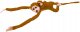 LeanToys Maskotka Pluszowa Małpka z Dzieckiem Ciemno Brązowa 70 cm 2