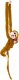 LeanToys Maskotka Pluszowa Małpka z Dzieckiem Ciemno Brązowa 70 cm 3