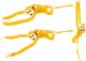 LeanToys Maskotka Pluszowa Małpka z Dzieckiem Żółta 90 cm 1