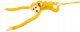 LeanToys Maskotka Pluszowa Małpka z Dzieckiem Żółta 90 cm 3
