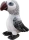 LeanToys Maskotka Pluszowa Papuga Szara 20 cm 1