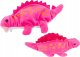 LeanToys Pluszowy Dinozaur Piórnik Schowek Zawieszka Różowy 1