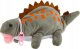 LeanToys Pluszowy Dinozaur Piórnik Schowek Zawieszka Szary 2