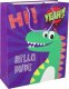 LeanToys Papierowa Torba Prezentowa Fioletowa Dinozaur 41,5cm x 30cm x 12cm 2
