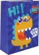 LeanToys Papierowa Torba Prezentowa Granatowa Dinozaur 41,5cm x 30cm x 12cm 2