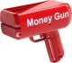 LeanToys Pistolet Na Pieniądze Strzelający Czerwony Wyrzutnia Money Gun Banknoty 2