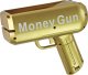 LeanToys Pistolet Na Pieniądze Strzelający Złoty Wyrzutnia Money Gun Banknoty 3