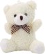 LeanToys Pluszowy Biały Mały Miś Przytulanka Maskotka Breloczek 10cm 1