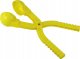LeanToys Śnieżkomat Maszynka do Kulek Śnieżnych Wzór Piłki Żółty 35cm x 7cm x 7cm 1