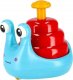 LeanToys Wesoły Ślimak Na Kółkach Jeżdżący Niebiesko-Czerwony 1