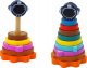 LeanToys Piramida Sorter Drewniany Układanka Piramidka Planety Kosmos 10 ele. 1