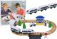 LeanToys Drewniany Tor Kolejowy Pociąg Kolejka Tory Akcesoria Most Policja 3,2m 1