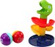 LeanToys Edukacyjna Zjeżdżalnia Dla Kulek Sorter Zielony Dinozaur 2