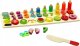 LeanToys Zestaw Edukacyjny Sorter Drewniana Plansza Nauka Matematyki Owoce 2