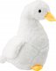 LeanToys Pluszowa Gęś Maskotka Biała Przytulanka Pluszak Kaczka 40 cm 1