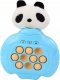 LeanToys ﻿Gra Pop-It Panda Pluszowa Konsola Zręcznościowa Wibracje Sensoryczna 2