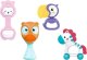 LeanToys Zestaw Grzechotek Gryzaczków Dla Niemowląt Zwierzątka 8 Szt 1