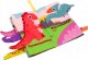 LeanToys Książeczka Miękka Zwierzęta Dinozaury Szeleszcząca Kolorowa 2