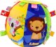 LeanToys Piłka Pluszowa Miękka Sensoryczna Edukacyjna Grzechotka Zwierzątka 18cm 1