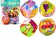 LeanToys Miękkie Piłeczki Kolorowe Edukacyjne Grzechotka Piłki 4szt. Zestaw 1