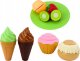 LeanToys Zestaw Fast Food Owoce Stek Lody Akcesoria Pizza Frytki 26 ele. 2