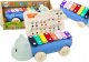 LeanToys Cymbałki Hipopotam Na Kółkach Instrument Dla Dzieci Kolorowe Edukacyjne 1