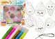 LeanToys Zestaw Kreatywny Witraże Zawieszki DIY Babeczki Awokado Arbuz 1