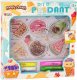 LeanToys Zestaw Kreatywny Witraże Zawieszki DIY Babeczki Awokado Arbuz 3