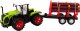 LeanToys Traktor Farmerski Z Przyczepą Na Drewno 9 Bali Drzewa Napęd Zielony 1